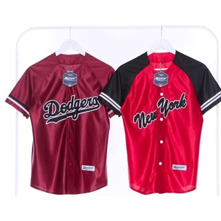 Baju baseball / Jersey baseball Dodgers maroon Ready stock qualitas premium  lokal