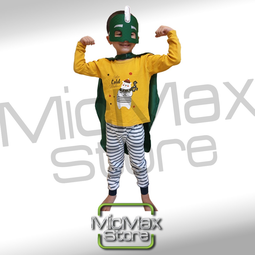 Jual PJ Masks PjMasks Gekko Jubah Topeng Mask Kostum Anak | Shopee ...