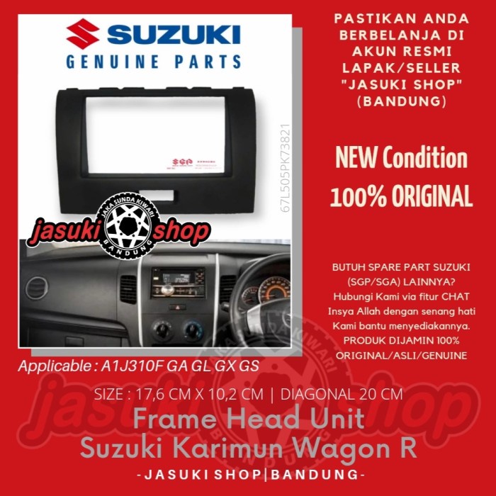 Jual FRAME AUDIO HEAD UNIT DOUBLE DIN SUZUKI KARIMUN WAGON R | Shopee ...