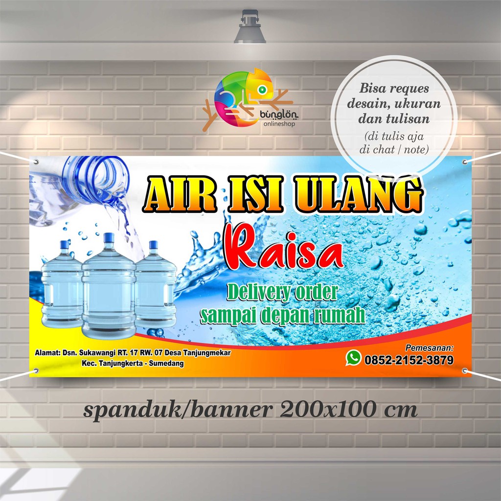 Jual Spanduk, Banner Isi Ulang Air Galon | Shopee Indonesia