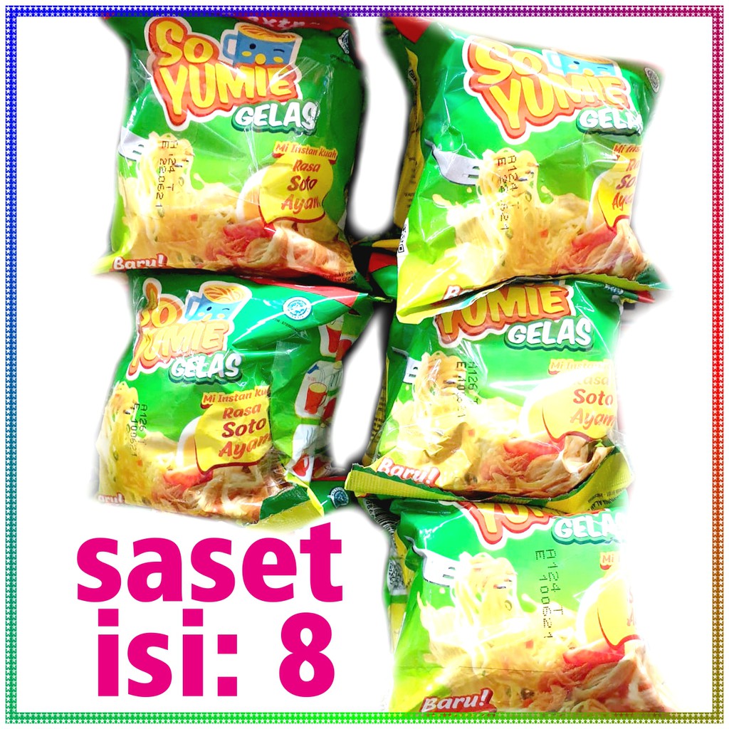 Jual So Yumie Gelas Renceng Isi 8 Mi Instan Kuah Rasa Soto Ayam Shopee Indonesia 3777