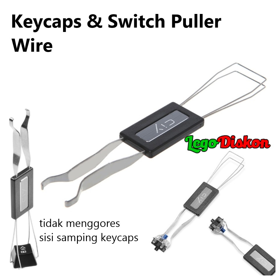 Jual Keycaps dan Switch Puller Mechanical Keyboard Puller Wire Combo ...