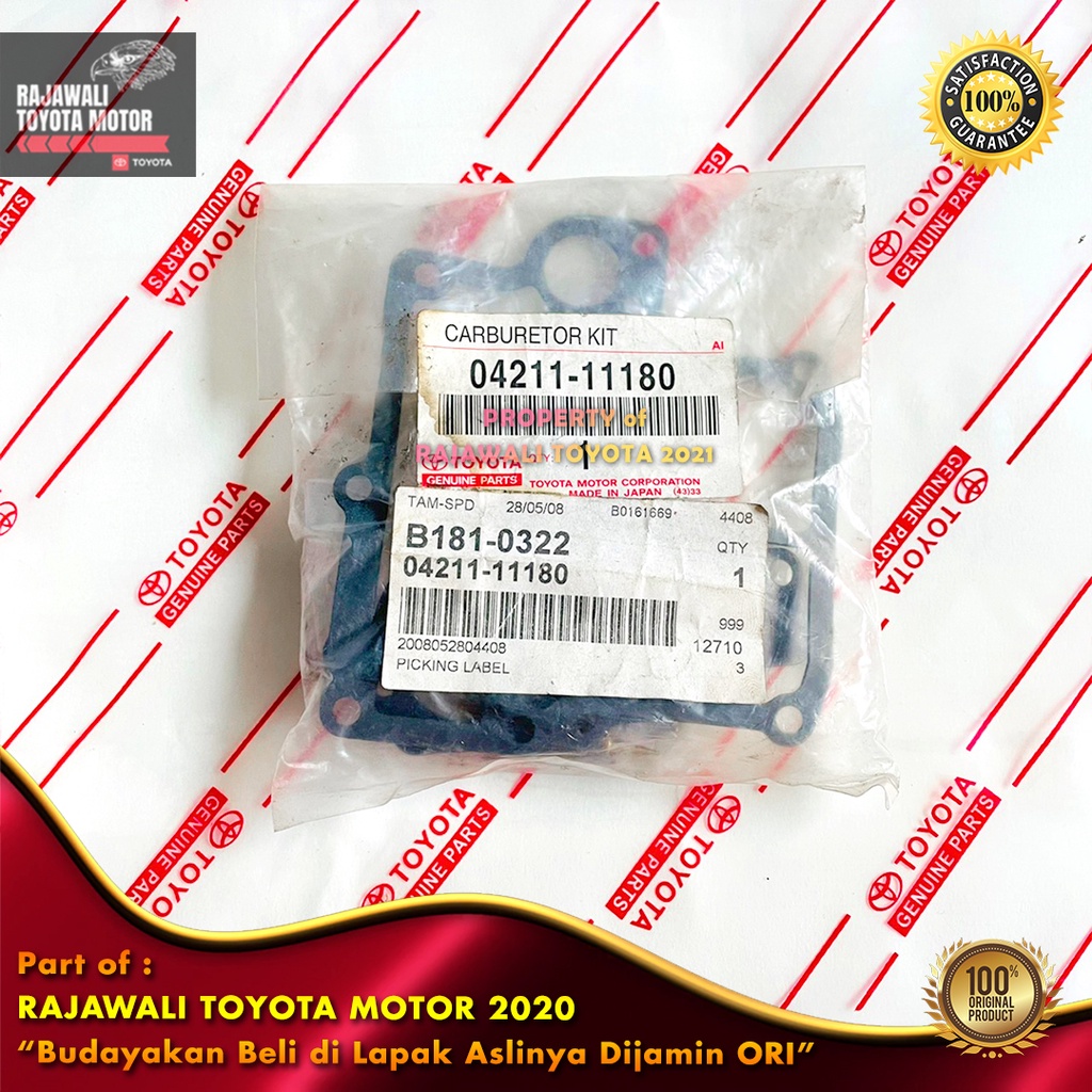 Jual Paking Carburetor Kit Starlet EP Set Komplit New Original Toyota