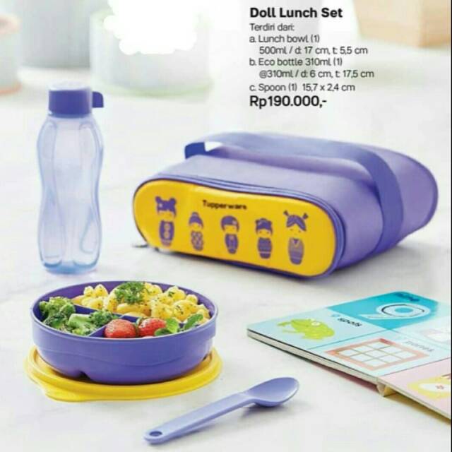 Doll lunch sales set tupperware