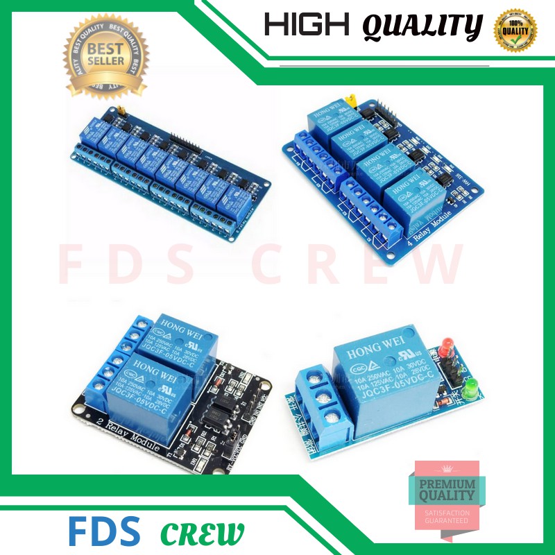 Jual Modul Relay Arduino Uno Nano Kit 12V Chanel 1 2 4 8 Channel ...