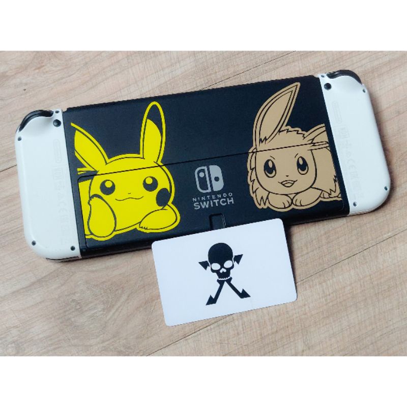 Jual Stiker Decal Tablet Nintendo Switch Oled Pikachu & Eevee | Shopee ...