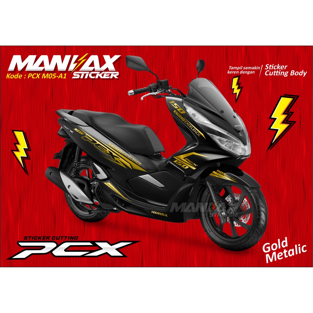 Jual Sticker PCX Striping PCX Sticker Cutting PCX Gold M005 | Shopee