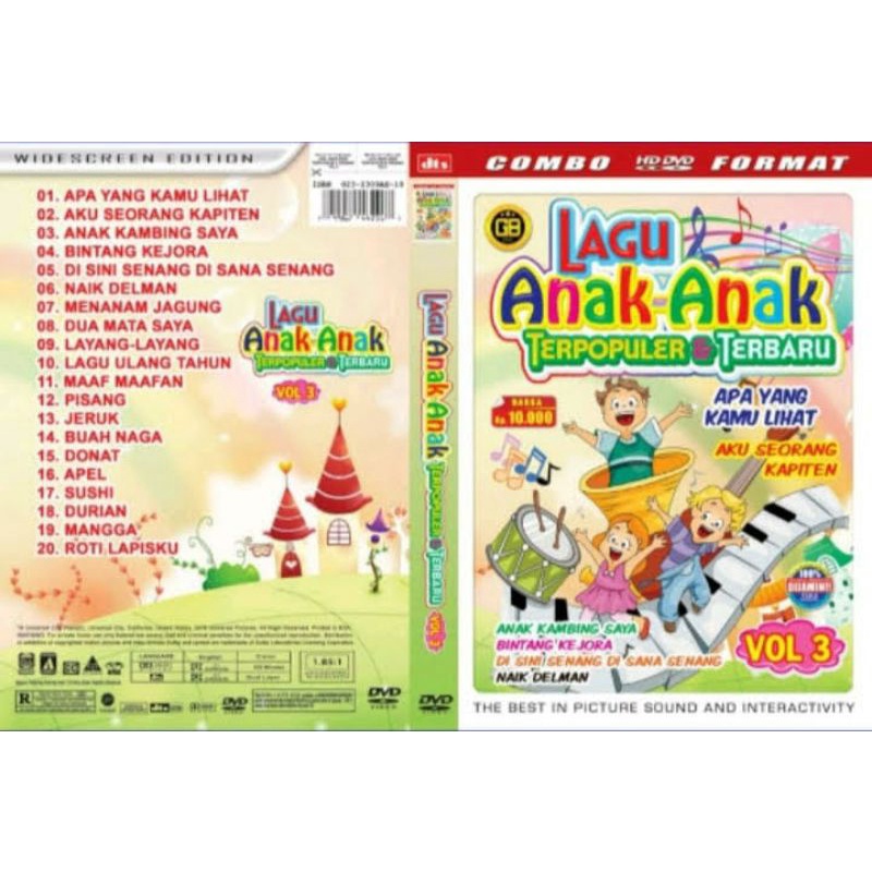 Jual Lagu Anak Anak Terpopuler & Terbaru 3 (dvd) | Shopee Indonesia