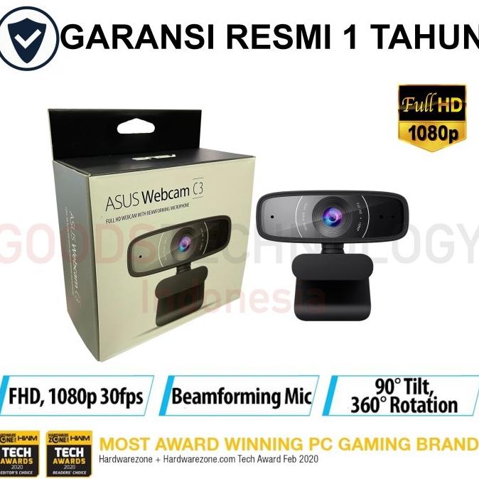 Jual ASUS Webcam C3 C-3 USB Camera FHD 1080P 30 FPS Mic BUKAN Logitech ...