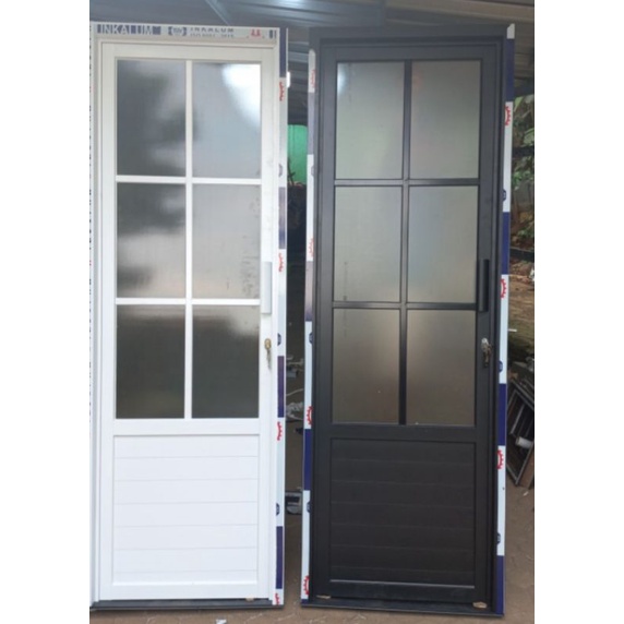 Jual pintu kamar mandi+kusen aluminium kaca modern | Shopee Indonesia