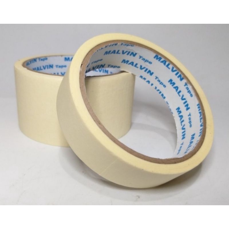 Jual Masking Tape Lakban Kertas Malvin Lem Kertas Tersedia Ukuran 1"inc