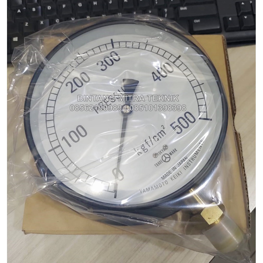 Jual PRESSURE GAUGE YAMAMOTO 6 INCH 500 KG/CM2 Shopee Indonesia