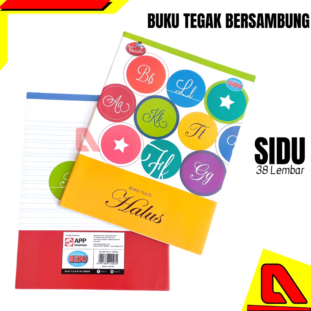 Jual BUKU TULIS TEGAK BERSAMBUNG / BUKU TULIS HALUS SIDU VISION 38 ...