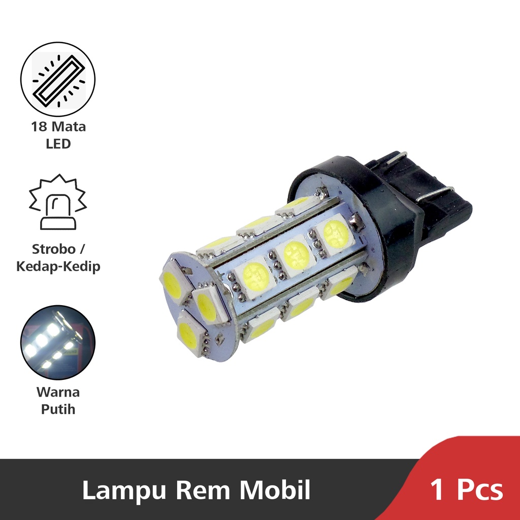 Jual Otomobil Lampu Rem Led 1 Pcs Strobo Kedip T20 Bayonet Led Break ...