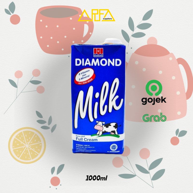 Jual Susu diamond UHT Full Cream 1liter | Shopee Indonesia