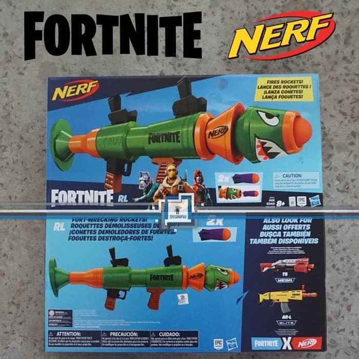 Jual NERF Fortnite RL Blaster / Bazooka Rocket Launcher | Shopee Indonesia