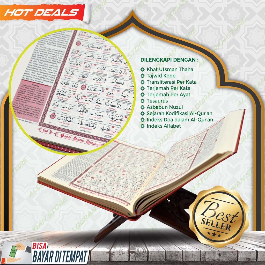 Jual Cod Al Quran A Al Wasim Terjemah Perkata Latin Al Quran Transliterasi Terjemah Perkata