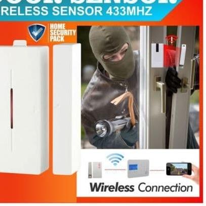 Jual Wireless Magnetic Switch, 433 MHZ, Sensor Pintu/Gate Door Sensor ...