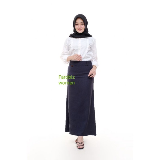 Jual ROK Formal Klok A-Line FELICIA dengan Resleting Jepang Samping ...