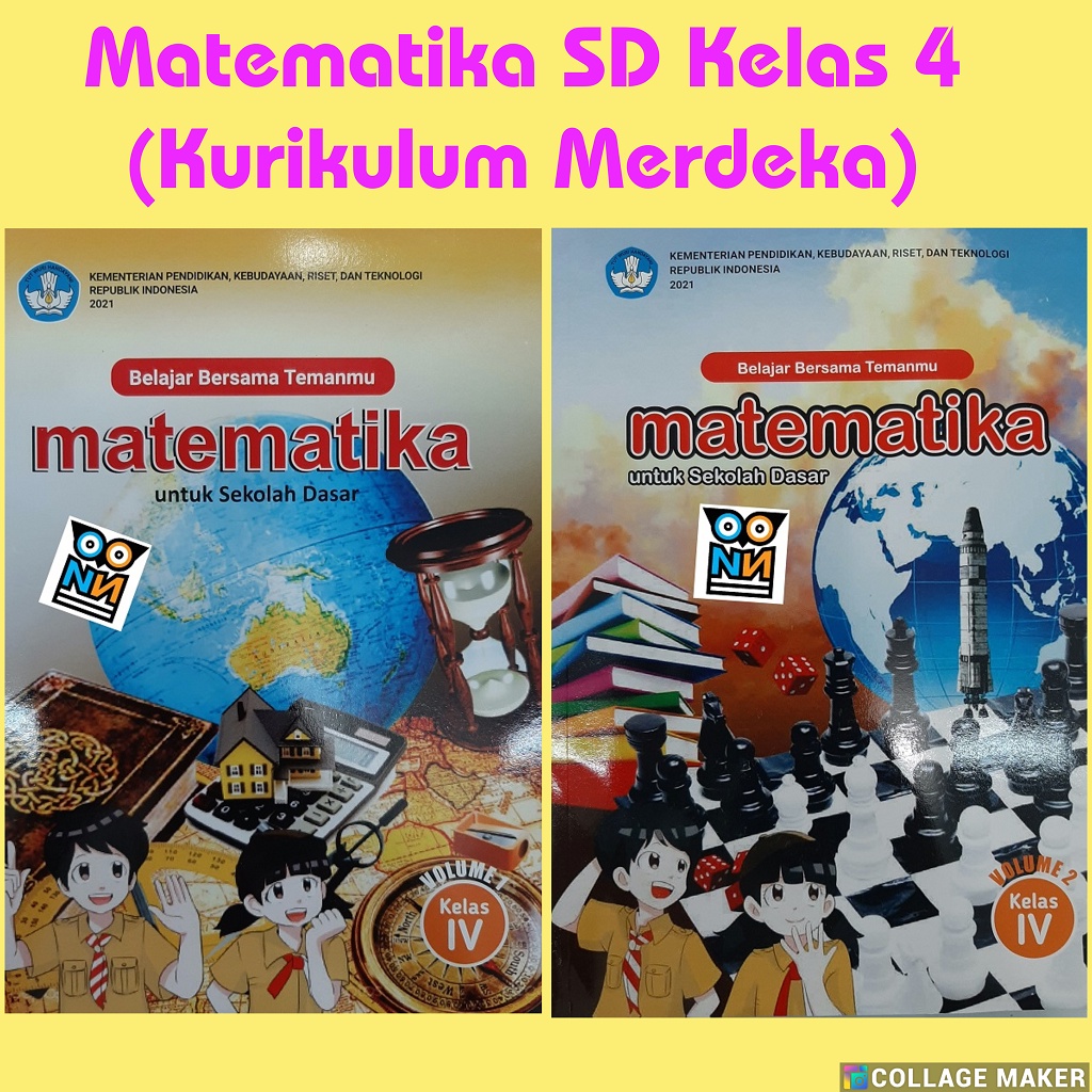 Jual Matematika SD Kelas 4 Volume 1 & 2 (Kurikulum Merdeka 2021 ...