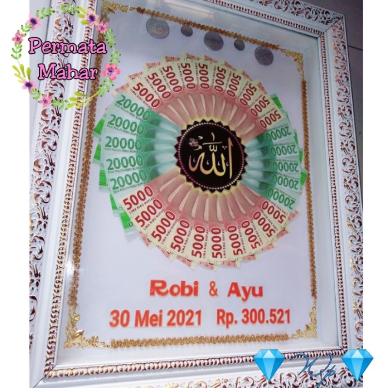 Jual mahar Uang, Mahar Nikah, bingkai, seserahan hantaran Shopee