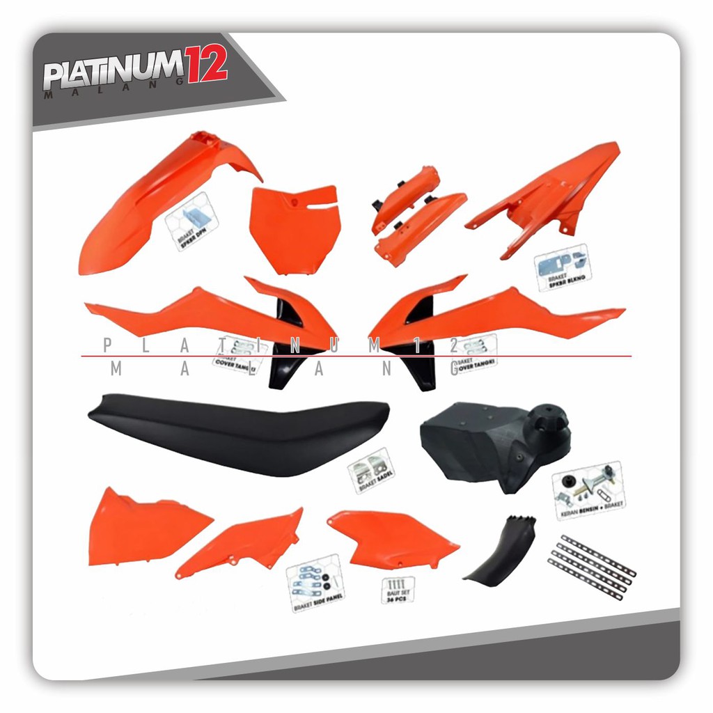 Jual Bodyset Bodykit Body Set KIT CROSS Trail Full Set KTM KTMX 250