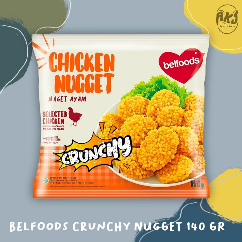 Jual Belfoods Nugget Ayam Crunchy 140gr | Shopee Indonesia