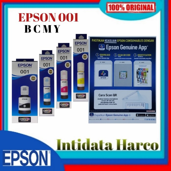 Jual Tinta Botol Epson T Black T Cyan Magenta Yellow C M Y Original T B Bk