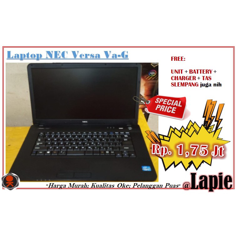 Laptop NEC Versa Va-G Core i3 RAm 4 GB HDD 320 GB