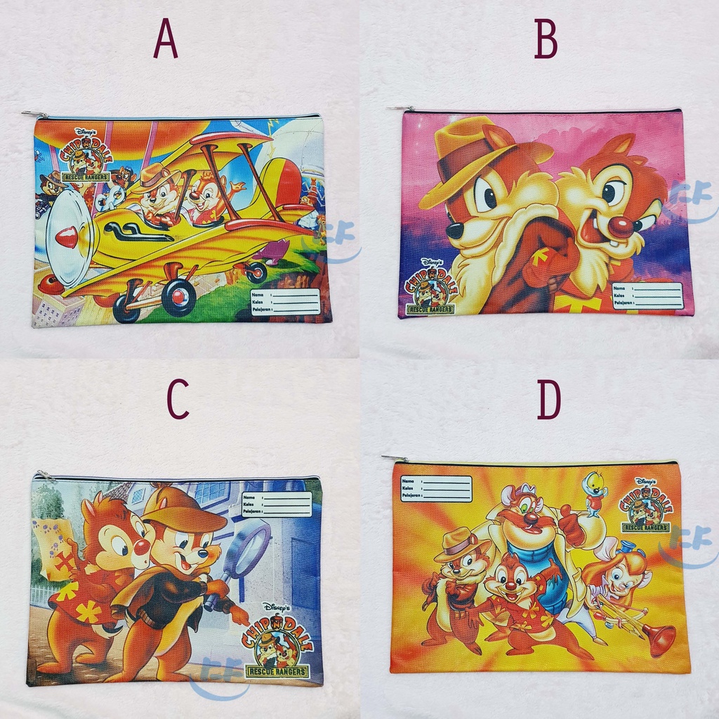 Jual Map Folder Dokumen F4 Kain- Chip N Dale | Shopee Indonesia