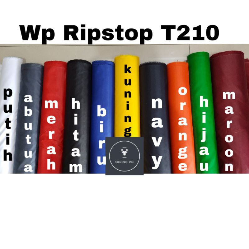 Jual Kain Anti Air / Kain Wp / Kain Waterproof Parasut Ripstop T210 ...