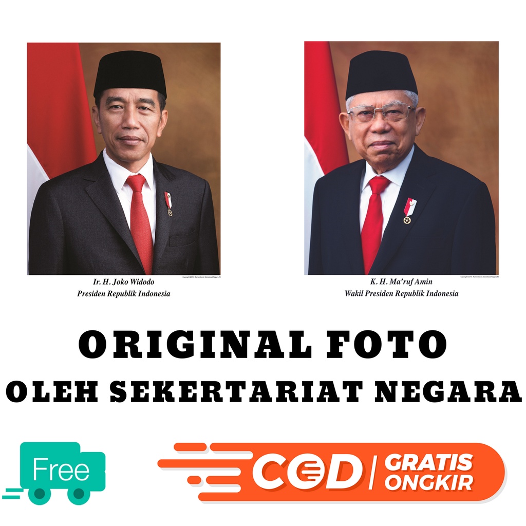 Jual Gambar Foto Poster Pancasila Presiden Wakil Presiden Resmi Asli Copyright By Sekretariat