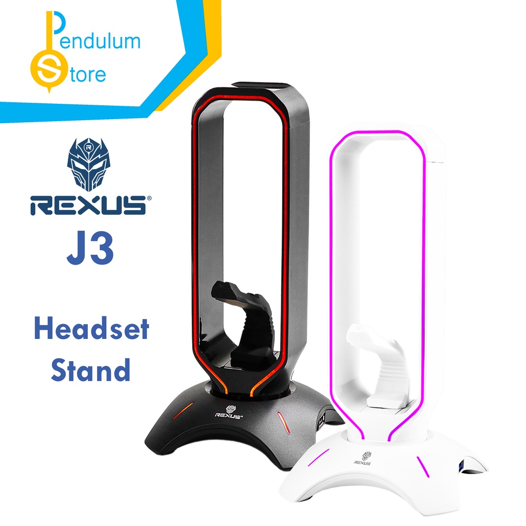 Jual Rexus Headset Stand Bungee J3 RGB with USB Hub 174 Shopee