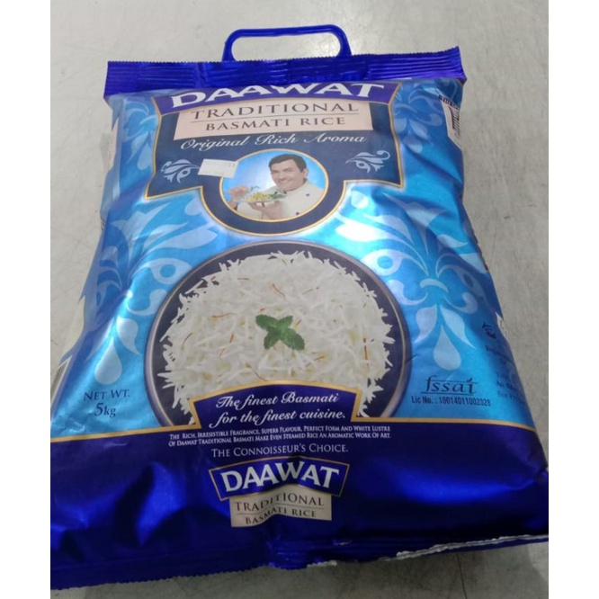 Jual Beras Basmati Daawat 5kg / Traditional Basmati Rice | Shopee Indonesia
