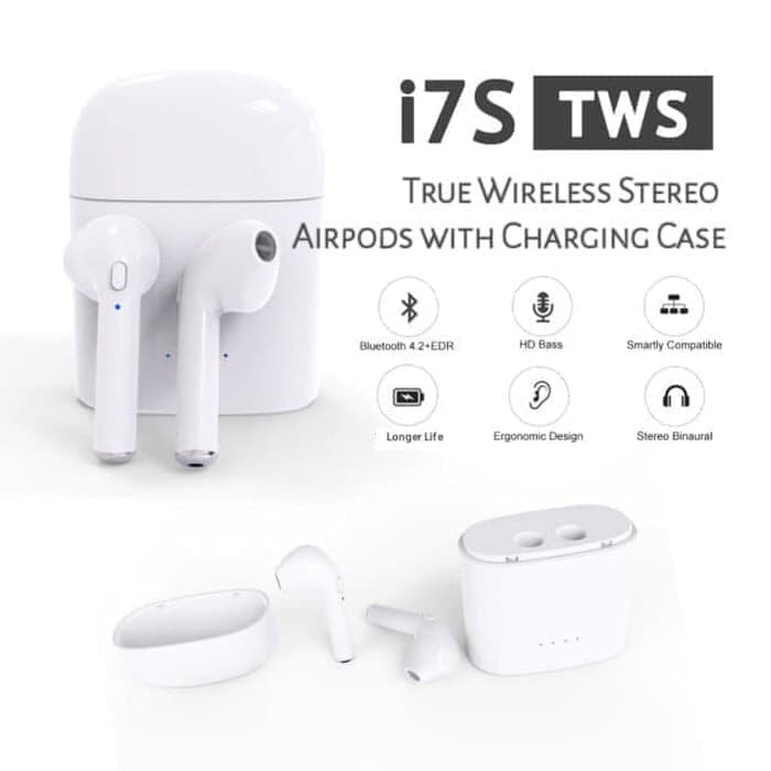 Jual Earphone I7S Headset Bluetooth Kino I7s Bluetooth Earphone