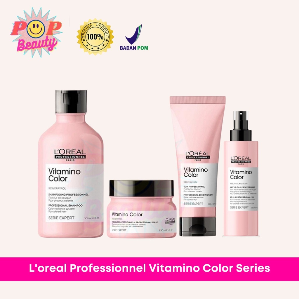 Jual Loreal Serie Expert Vitamino Color Shampoo Conditioner Hair Mask
