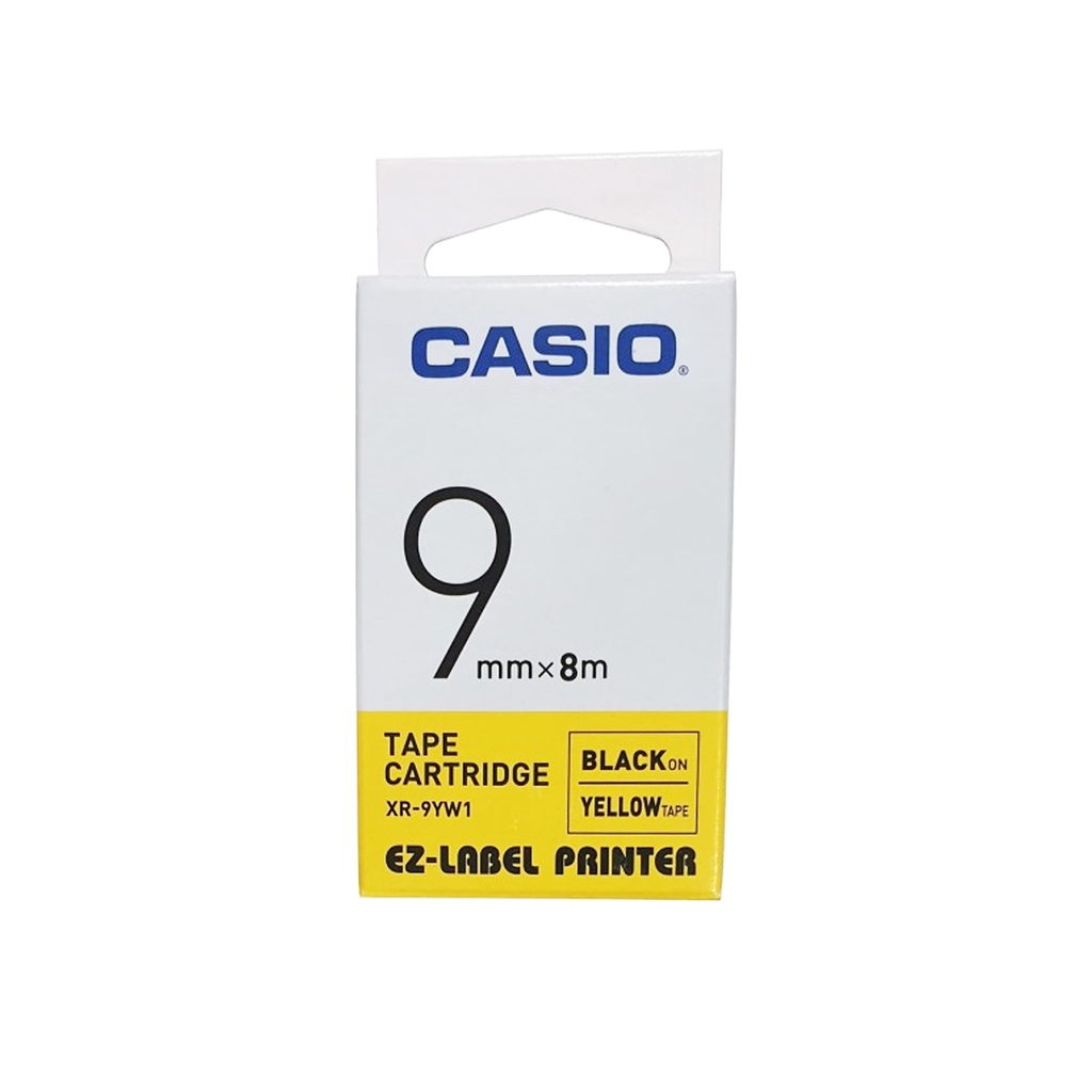 Casio XR-9YW1-Label Tape - Printer - Kuning - 9 mm (2)