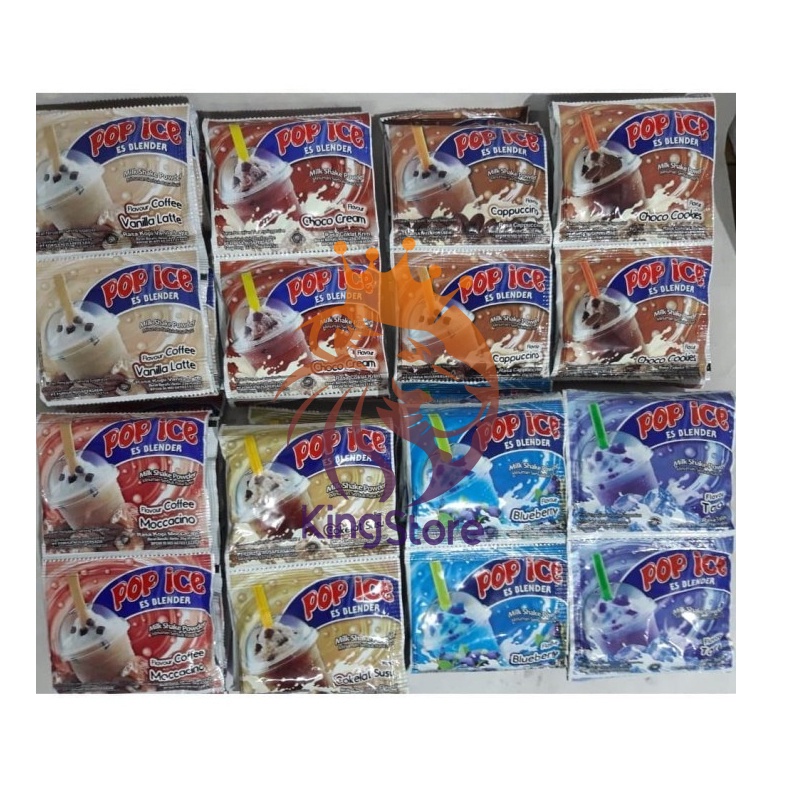 Jual POP ICE ES BLENDER 25GRAM ALL VARIANT RASA 1RENCENG 10PCS | Shopee ...