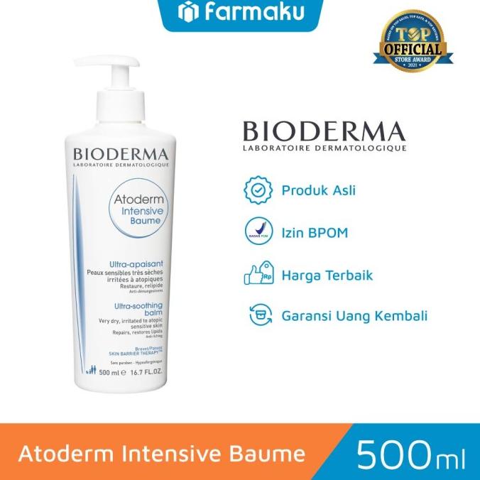 Jual Bioderma Atoderm Intensive Baume 500 Ml Murah | Shopee Indonesia