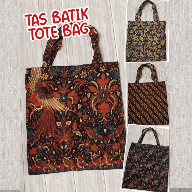 Jual Souvenir Tas Totebag Kanvas Variasi Batik Klasik 