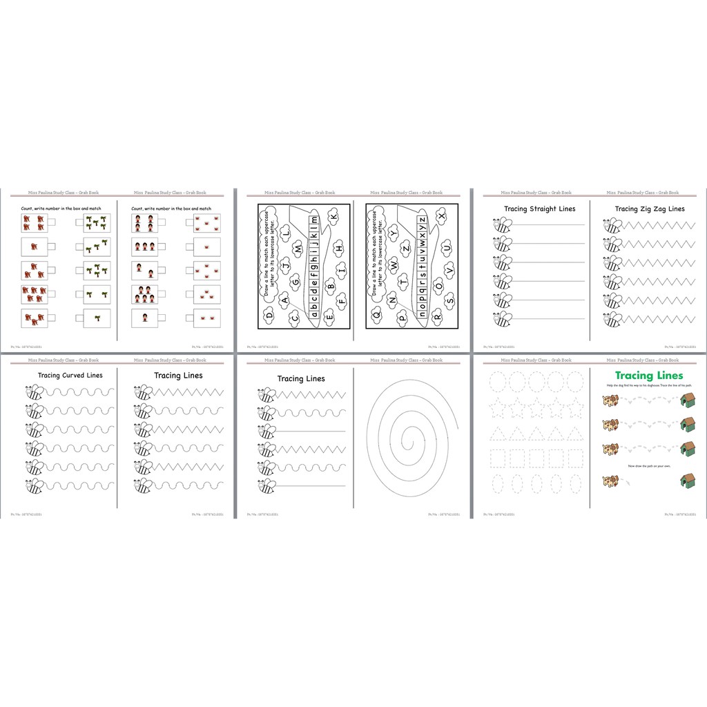 Jual Grab Book - Activity Worksheet TK A , TK B | Shopee Indonesia