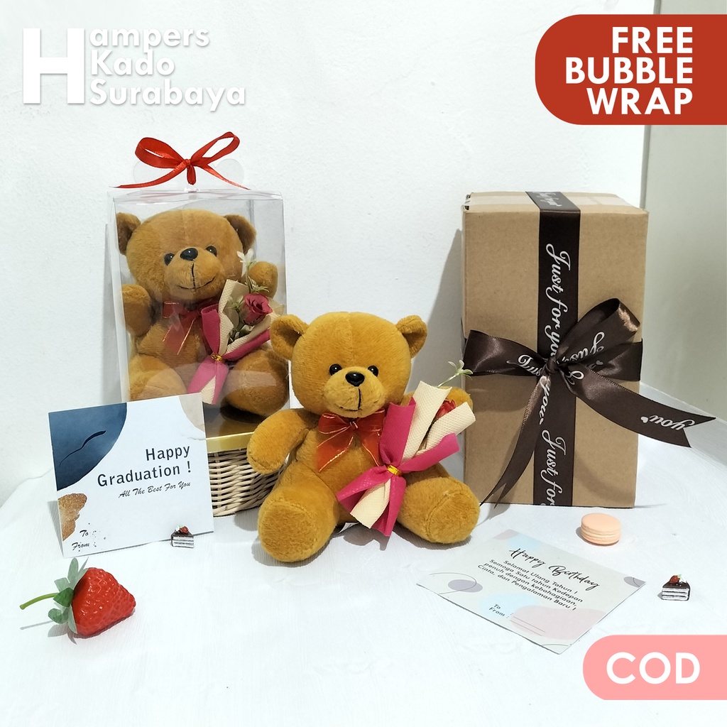 Jual Hampers kado surabaya buket boneka beruang gift set wisuda ...