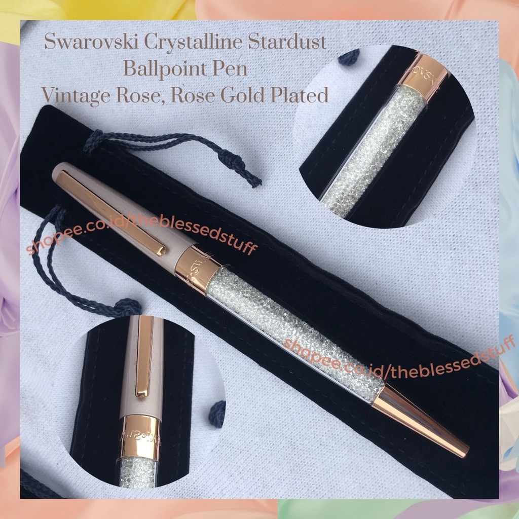 Jual Swarovski Crystalline Stardust Ballpoint Pen 100% Original