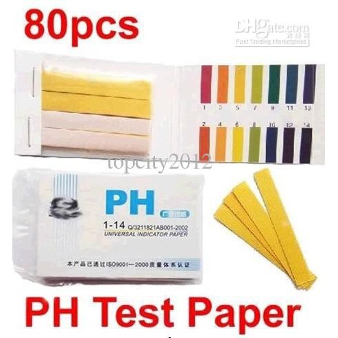 Jual PH Test Paper / Kertas PH Meter / Kertas Lakmus 80 Strip / PH ...