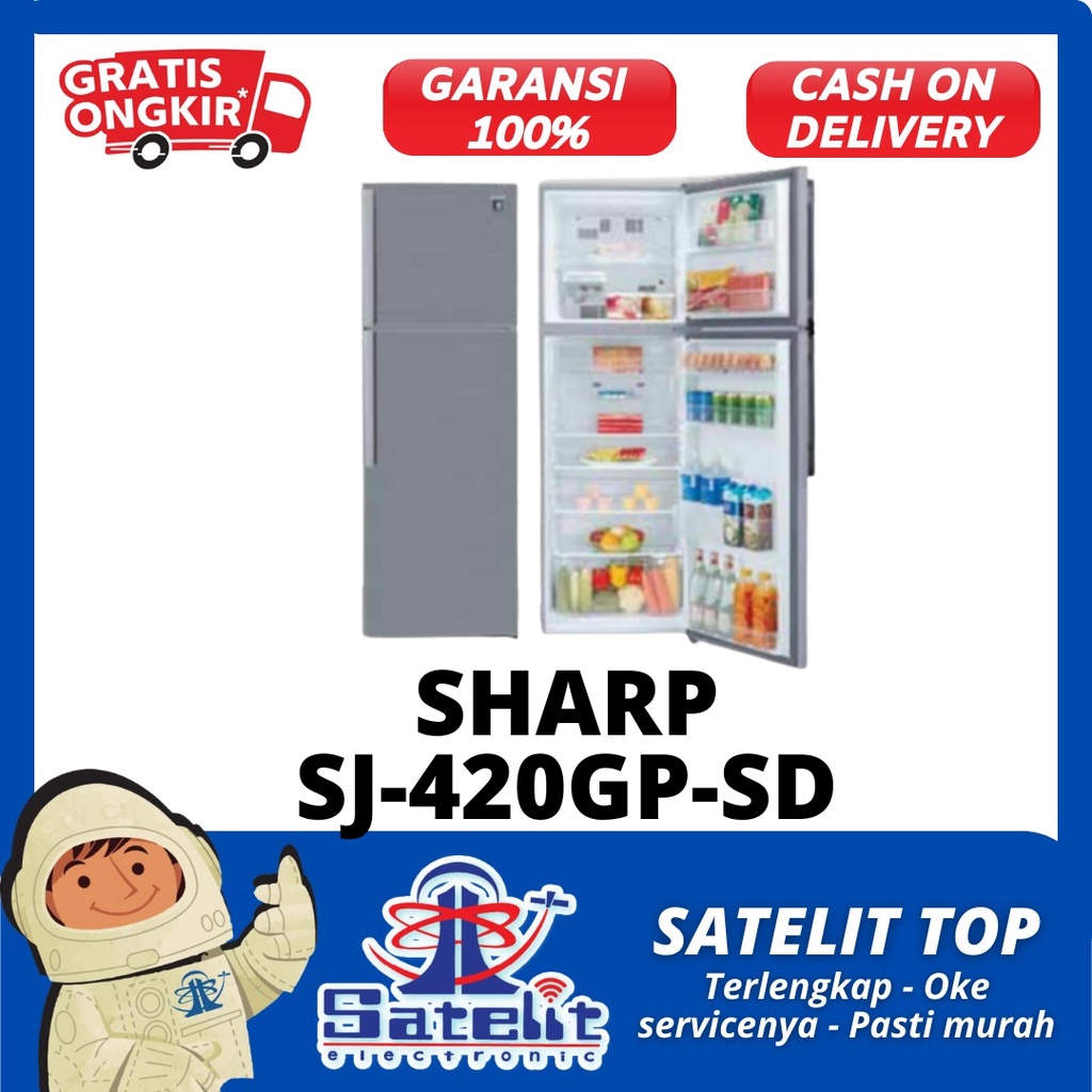 Jual Kulkas Refrigerator Lemari Es Pintu Sharp Sj Gp Sd