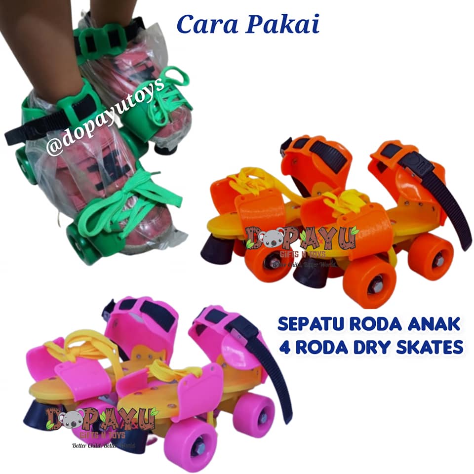 Jual SEPATU RODA ANAK 4 RODA ROLLER SKATE DRY SKATE QF188 | Shopee ...