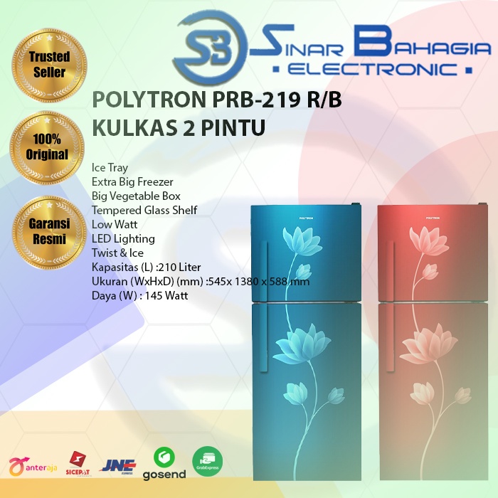 Jual POLYTRON PRB-219 R/B KULKAS 2 PINTU (NEW) (KHUSUS BANDUNG ...