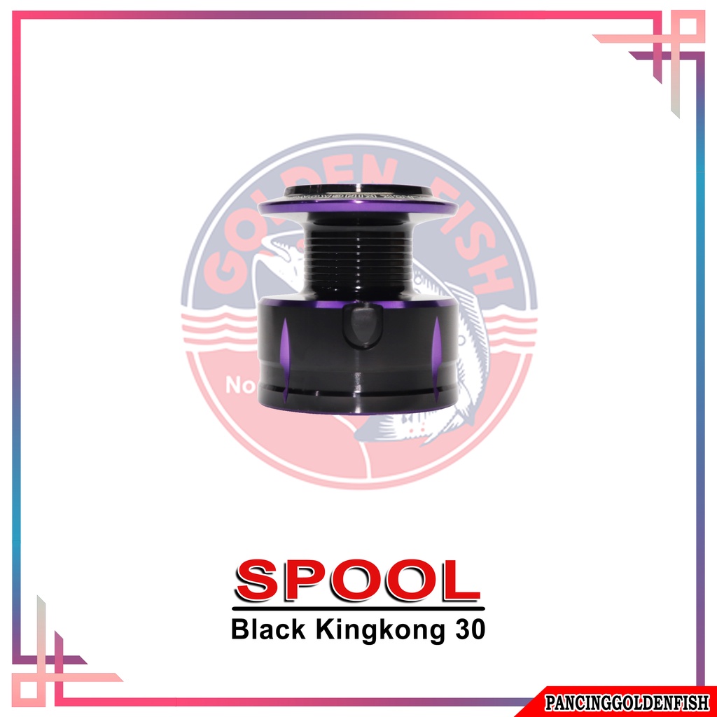 Jual SPOOL REEL GOLDENFISH BLACK KINGKONG | Shopee Indonesia