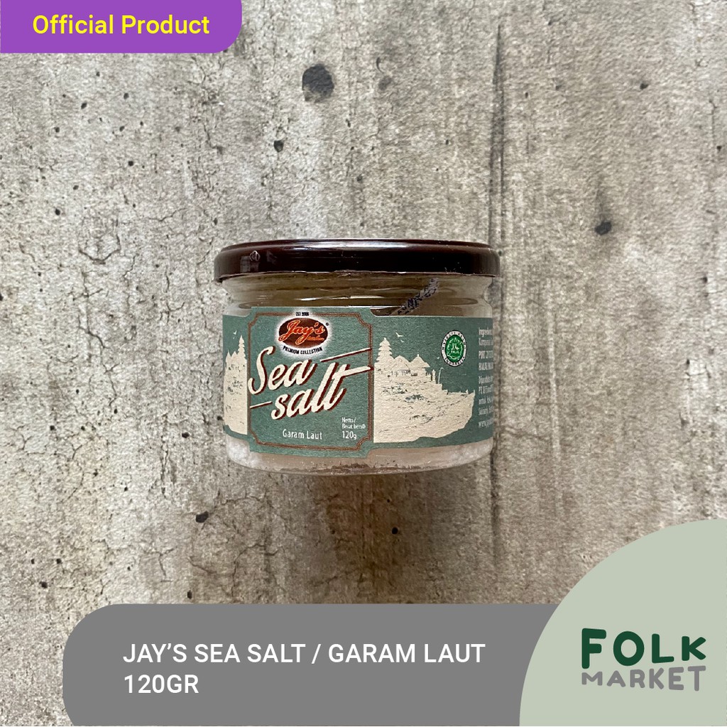 Jual JAY'S JAYS Sea Salt / Garam Laut Asli / Natural Seasalt 120 Gr ...