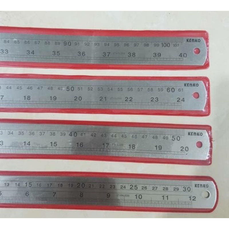 Jual Kenko Penggaris Besi 100 Cm Mistar Besi Ruler Stainless Steel